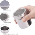 thumbnail image 2 of HAHADAXA 2pcs Powder Flour Shaker, Stainless Steel Powder Sugar Duster Can with Fine-Mesh Lid, Sifter Dispenser Container Powder Flour Shaker, 2 of 7