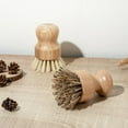 thumbnail image 2 of IBASETOY 2Pcs Kitchen Pot Brush with Wood Handle Heavy Duty Scrub Brush for Dish Washing Assorted Color, 2 of 8