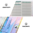 thumbnail image 4 of Miangastore 1 Set Envelope Binder for Money Saving with Waterproof Zipper Envelopes Assorted Color, 4 of 9