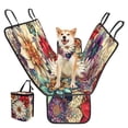 thumbnail image 2 of Pzuqiu Mandala Flower Dog Car Seat Cover for Back Seat Scratchproof Waterproof Pet Backseat Covers Large Space with Dogs Bandanas Handkerchief Hanging Car Carbage Bag, 2 of 6