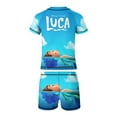 thumbnail image 6 of Luca Boys Two Piece Rash Guard Swimsuits Kids Short Sleeve Swimwear Sets Bathing Suit, 6 of 7