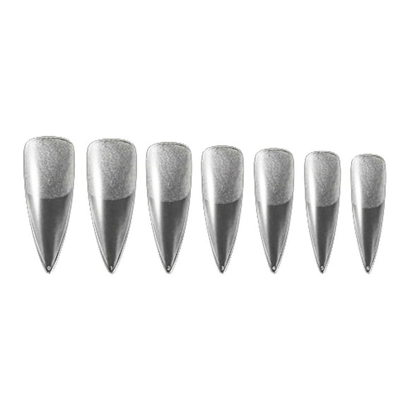 Almond Fake Nails Almond Pressed on Nails Preformed Almond Nail Tips for Full Coverage Acrylic Almond Nails French Fake Nails for Nail Extensions Nail Art, DIY Salon