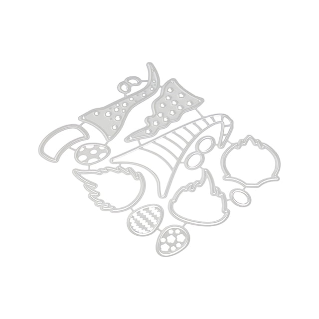 Toystoory Troqueles de corte de Metal de Papá Noel, acero al carbono reutilizable con patrón delicado a prueba de herrumbre, hecho respetuoso Herramientas de estampado