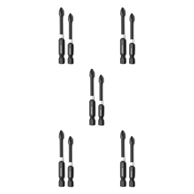 QualitChoice GREENER Screwdriver Drill Bit Set Alloy Steel Handle Anti- for slip Bits High Precision Portable Screw Driver Hand Tool 65/70mm 2PCS 5Set