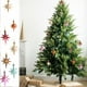 thumbnail image 1 of Juego de Adornos para Árbol de Navidad | 6 Estrellas Octogonales Decorativas con Adornos de Perlas | Rojo, Azul, Dorado, Café, Naranja y Rosa | Decoración Navideña de Plástico de 8,9 X 8,9 X 13,5 Cm, 1 of 6