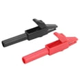 thumbnail image 3 of Tabletas de cocodrilo de cocodrilo Clips de prueba de seguridad P2007 5 piezas con aislamiento total de pinzas de cocodrilo 15A / 300V para conector banana de 4 mm prueba de Higoodz Industrial, 3 of 7