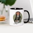 thumbnail image 3 of CafePress - Mona Lisa Dog Mugs - 11 oz Ceramic Mug - Novelty Coffee Tea Cup, 3 of 4