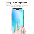 thumbnail image 6 of MyBat Pro Privacy Full Coverage Tempered Glass Screen Protector (3-pack) for Apple iPhone 16 / 15 (6.1) / 15 Pro (6.1) / 14 Pro (6.1) - Black, 6 of 9