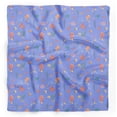 thumbnail image 1 of Bimba Blue Shell & Starfish Ocean Printed Pure Silk Scarf For Hair Neck Head Bandanas For Women 40 x 80 Inches, 1 of 6