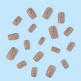 thumbnail image 3 of Fofosbeauty 24pcs Press on False Nail Tips Short Coffin Full Cover Fake Nails,Gilded Heart, 3 of 8