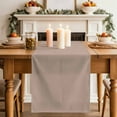 thumbnail image 2 of Warm Beige Table Runner, Solid Color Farmhouse Beige Washable Cotton Linen Table Runners 90 Inches Long, Dresser Scarf Runner for Dining/Coffee/Kitchen/Hallway Tables 13''x90'', 2 of 8