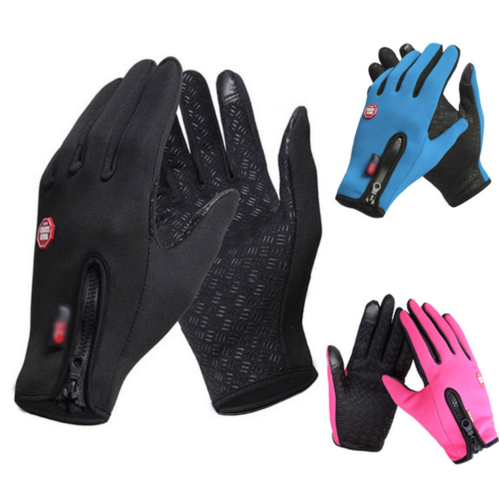 Details about   Windproof Cycling Gloves Night Reflectives Touch Screen Riding MTB Warm Mittens 
