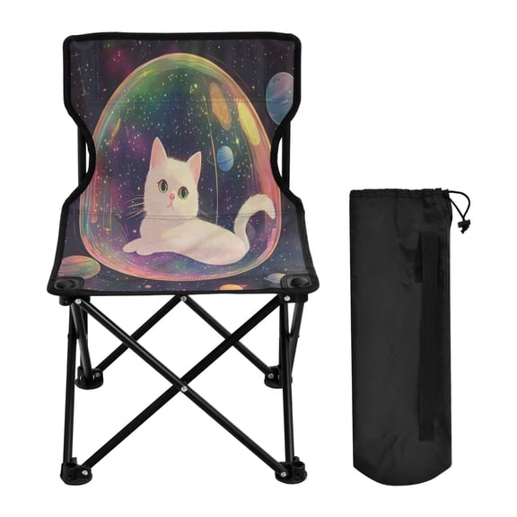 BZSMCE Camping Chairs Modern Celestial Catnap Pattern Folding chair