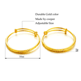 thumbnail image 5 of 2pcs/lot 18K Gold Plated Baby To toddlers Adjustable Bangles Bracelets Christmas Gifts, 5 of 5