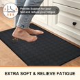 thumbnail image 3 of Kitchen Rug Anti Fatigue Mat, Yamaziot 17x27in Kitchen Runner, 0.4" Thickness Waterproof Non Slip Comfort Cushioned Standing Mat for Home, Office, Sink, Garage Essential, 3 of 7