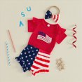 thumbnail image 6 of CAUYDY 4th Fourth Of July Toddler Baby Girl Outfits Newborn Infant USA Clothes Set 6-18 Month 2t 3t 4t (Sizes 6-12 Months,Red), 6 of 9