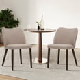 thumbnail image 5 of Sillas de comedor COLAMY tapizadas, juego de 4 patas de tela y madera, 5 of 5