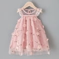 thumbnail image 3 of Vestido de princesa con tutú floral para niñas pequeñas, para fiestas, bodas y desfiles, 4-5 años, 3 of 8