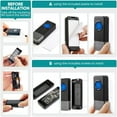 thumbnail image 4 of Bitiwend Wireless Doorbell, Door Bell Ringer Wireless 1000 Feet with 5 Volume Levels, Waterproof and dustproof, 58 Chimes & LED Flash, for Home Classroom Office，2 Push Buttons 1 Receiver，White, 4 of 7