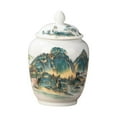 thumbnail image 6 of Ceramic Ginger Jar Vase Chinoiserie Chinese Style Traditional Porcelain Jars Asian Ginger Jar for Home Decor Table Decoration Weddings Home Landscape, 6 of 8