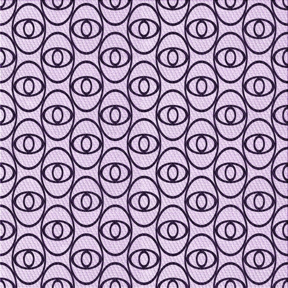 Ahgly Company Indoor Square Patterned Rebecca Purple Area Rugs, 7' Square