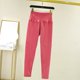 thumbnail image 2 of Gibobby Leggings Afelpados Mujer Mujer Otoño E Invierno Color Sólido Terciopelo Alemán Cálido Doble Pantalones Otoño Cintura Alta Rodilleras Protector Cintura Antiestático Más Leggings（Rosa， XL), 2 of 5