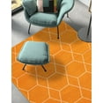 thumbnail image 4 of Unique Loom Trellis Frieze Collection Area Rug - Geometric (7' 10" x 11' Rectangle Orange/Ivory), 4 of 7