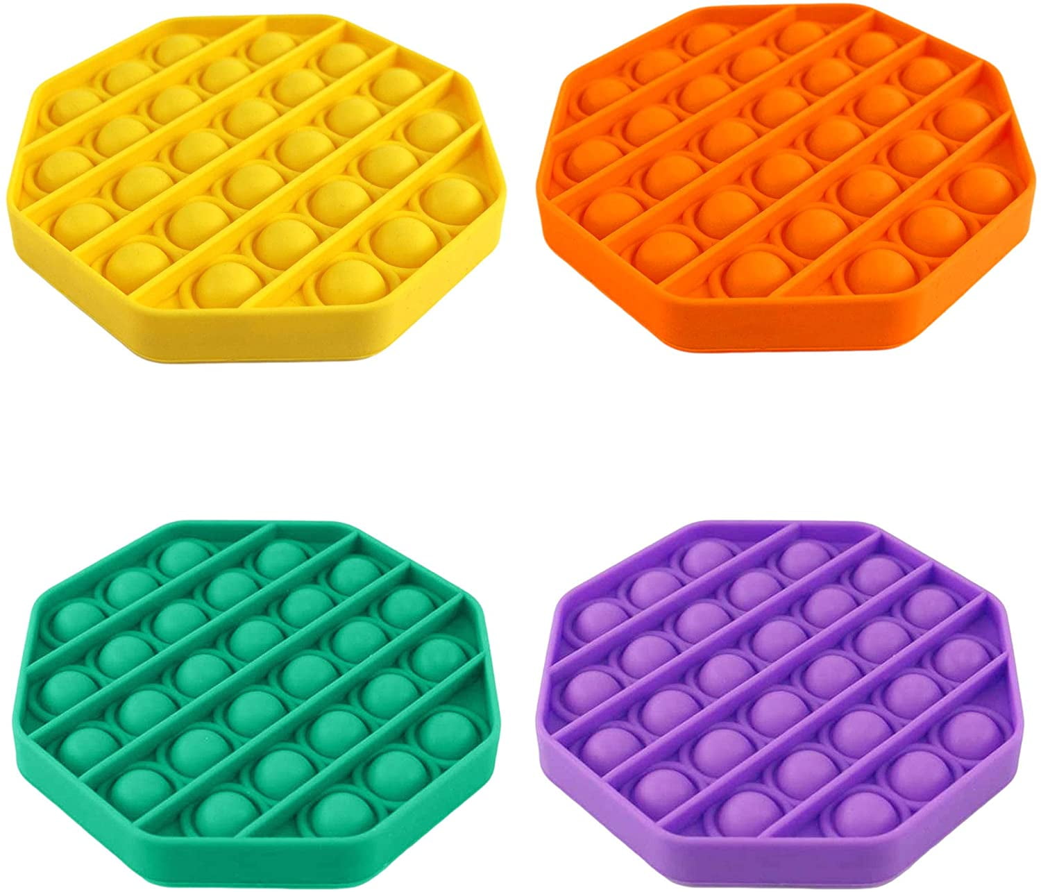 Fidget Toys Pop Its Pack - Push Pop Bubble Sensory Fidget Toy, Tinabless 2 Pack - jaehuansong