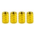thumbnail image 2 of Anvazise Aluminum Alloy Car Wheel Tyre Tire Air Pressure Valve Stem Cap Dust Cover Golden 4Pcs, 2 of 13