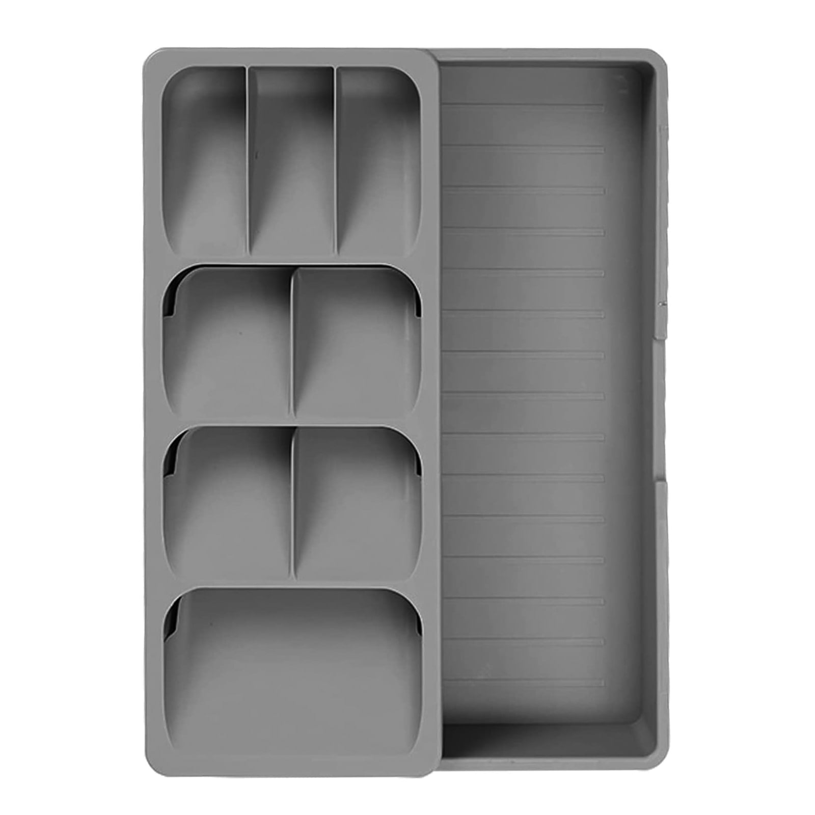 FunChaos Silverware Organizer Storage Tray, Flatware Tray Expandable