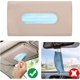 thumbnail image 4 of 2 porta pañuelos de color caqui para coche, caja de pañuelos para visera, caja de pañuelos de cuero para coche, soporte para mascarilla, estuche para guardar pañuelos de papel para visera., 4 of 5
