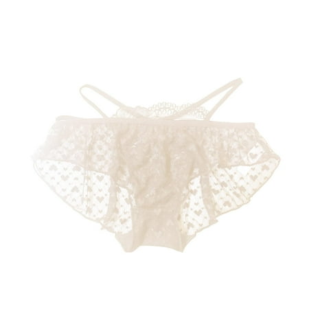 Upioiwer Always Discreet Underwear Xl Panty Women Cute Sexy Lace Hollow Lace Transparent Lace Bow Briefs Panties Cotton Seamless Underwear Women Underwear Women Lace Women S Underwear Briefs Womens