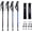 Blue-Black, variant on Hiking Trekking Poles, 2 Pack Collapsible, Lightweight, Anti Shock, Walking Sticks, Adjustable Hiking Pole for Men and Women