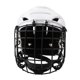 thumbnail image 2 of Combo de máscara y Casco de hockey sobre hielo ajustable profesional blanco Cola, 2 of 8