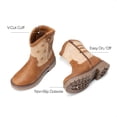 thumbnail image 3 of DREAM PAIRS Boys Girls Cowboy Boots Kids Western Riding Mid Calf Boots with Side Zipper (Toddler/Little Kid/Big Kid), 3 of 6