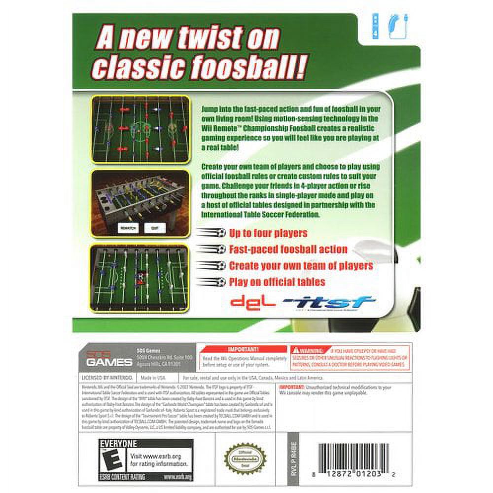 Championship Foosball (Wii) - image 2 of 2