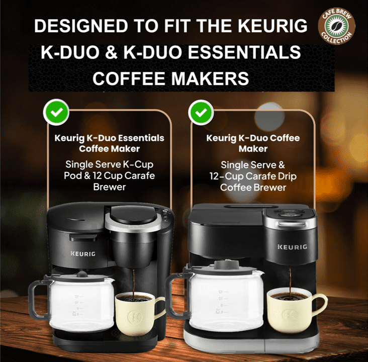 Keurig K Duo and K Duo Essentials Carafe Replacement , 12 Cup, Borosilicate Glass from Germany