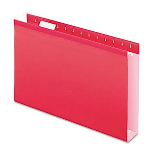Pendaflex 4153X2RED Dossiers Suspendus Renforcés Capacité 2 Pouces - Légal - Rouge - 25/boîte