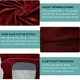 thumbnail image 2 of Lapalife Wingback Chair Slipcovers, 2-Piece Velvet Sofa Wing Chair Covers Armchair Cover Furniture Protector, 2 of 7