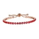 thumbnail image 5 of Pulsera de cadena de cristal Fernando Ajustables Regalos de Cumpleaños rojo, 5 of 8