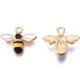 thumbnail image 3 of 10 colgantes de abejas de aleación esmaltada, adornos colgantes de abejas, accesorios de joyería coloridos, 3 of 3