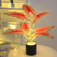 thumbnail image 1 of Planta Artificial Decorativa Caladium Amarillas con Luces LED 45 cm CM-TOP, 1 of 1
