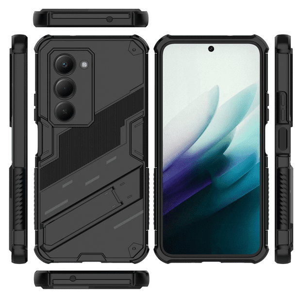 Funda GANGXUN Antigolpes para Xiaomi Redmi 15 4G con Soporte Invisible, Antihuellas y Protección Completa