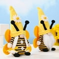 thumbnail image 3 of [Home Decor]Rudolph Doll Bee Day Decoration with Wing Yellow Bee Old Man Doll Ornaments, 3 of 6