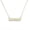 Gold, variant on Initials Nameplate Necklace, Silver