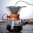 thumbnail image 4 of Cafetières Théières 400ml pot Résistant machine à Expresso avec Filtre en Acier Inoxydable v60 Cafetières (HTOOQ)), 4 of 5