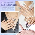 thumbnail image 3 of Set de esmaltes de uñas en gel Modelones Pearl con 6 colores y imán, 3 of 8