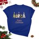 thumbnail image 2 of Puntoco Blusa informal de cuello redondo con estampado navideño para mujer, 2 of 4