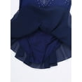 thumbnail image 7 of iEFiEL Kids Girls Sleeveless Sparkly Rhinestone Ballet Dance Leotard Mesh Splice Skating Gymnastics Dress, 7 of 7