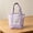 Purple stripes, variant on 2026 Limited Edition Striped Canvas Tote Bag Reusable Grocery Shopping Bag Shoulder Bag Handbag Lunch Bag for Women Men Travel Beach Gym Work Daily Use Eco Friendly Foldable